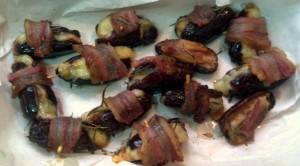 Tâmaras com gruyère e pancetta