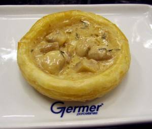 Vol au vent com champignons a la creme