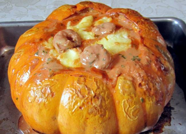 Camarão na moranga Anacreon