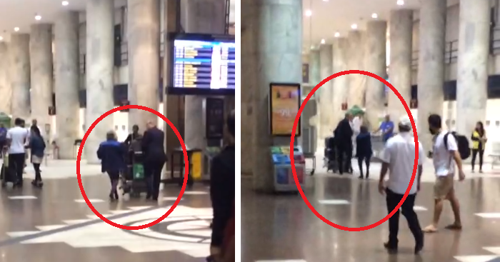 Eduardo Cunha é agredido por idosa em aeroporto do Rio; assista Eduardo Cunha é agredido por idosa em aeroporto do Rio; assista