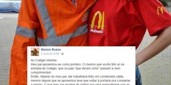 Filho de porteiro responde “Se nada der certo” com texto viral emocionante do Facebook