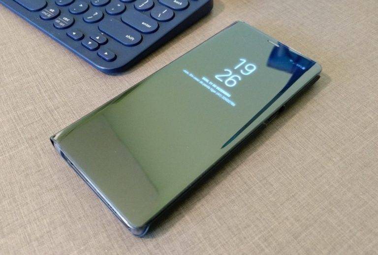 Análise: Clear View Standing Cover para Galaxy Note8 (mais: como resolvi o  problema das digitais)