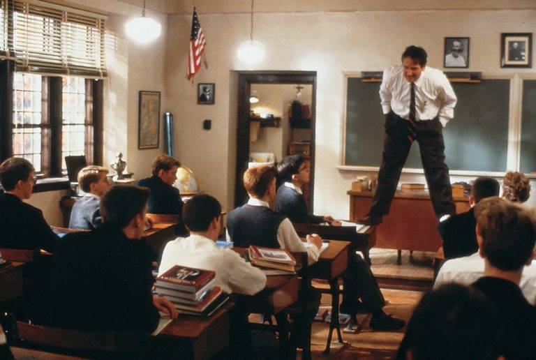 Uma luz para a educação "Sociedade dos poetas mortos", filme de Peter Weir (1989)