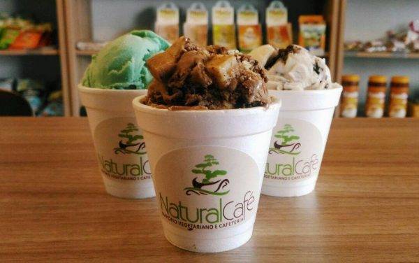 A cafeteria Natural Café, no Água Verde, começou a produzir os próprios sorvetes e fará degustação gratuita na sexta (4) e sábado (5). Foto: Divulgação