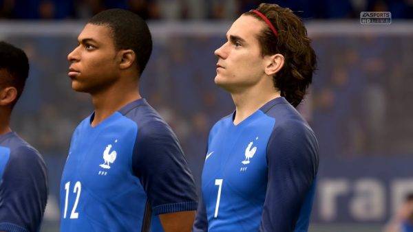 Astro da seleção francesa, Antoine Griezmann seria eleito o melhor jogador da Copa. Imagem: reprodução EA Sports