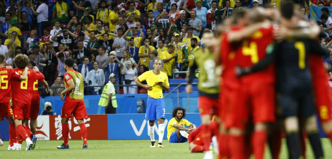 Foi justo! Bélgica se aproveitou de um início patético do Brasil