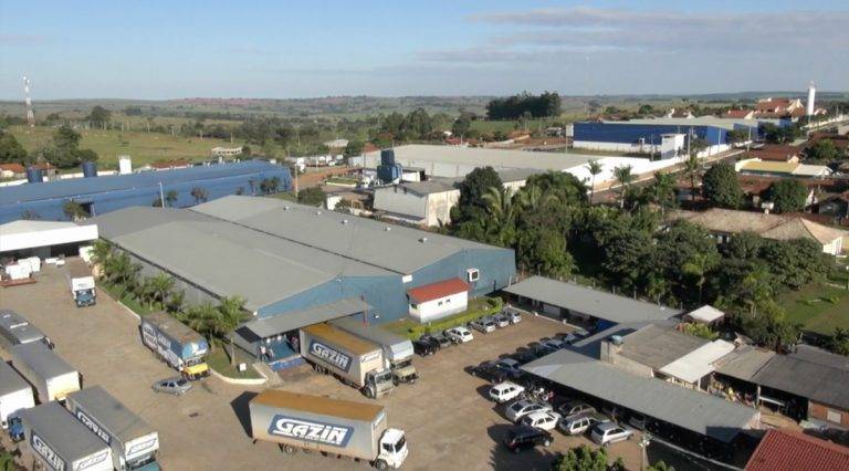 Pela sétima vez, Gazin é eleita a melhor empresa para trabalhar no Paraná Vista aérea da Gazin, em Douradina. (Foto: Reprodução).