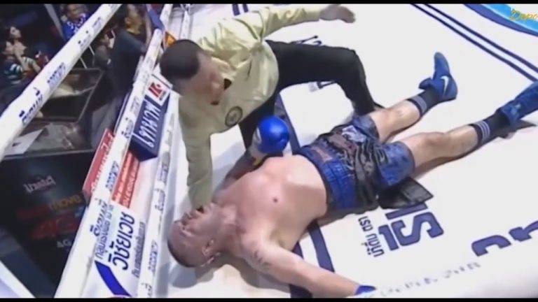Após nocaute brutal, lenda do muay thai morre em luta de boxe Christian Daghio