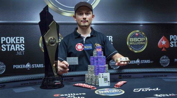 Leocir Carneiro foi o grande campeão do BSOP Millions 2018. Foto: Carlos Monti/ Divulgação/BSOP