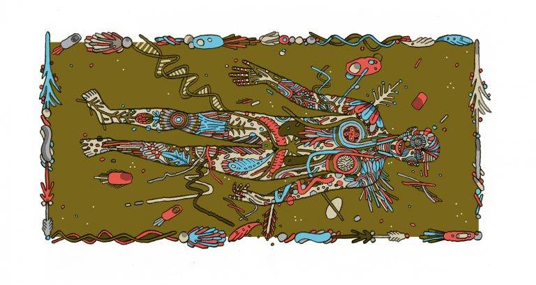 Edição genética e essência humana: eu sou o meu corpo? Arte: Felipe Lima