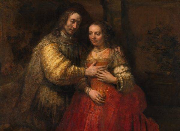 A noiva judia, de Rembrandt (1666). Foto: Reprodução.