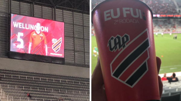 Athletico faz aplicações do novo escudo que desrespeitam manual do clube