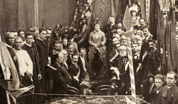 Detalhe da Missa Campal da Abolição, em 17 de maio de 1888.